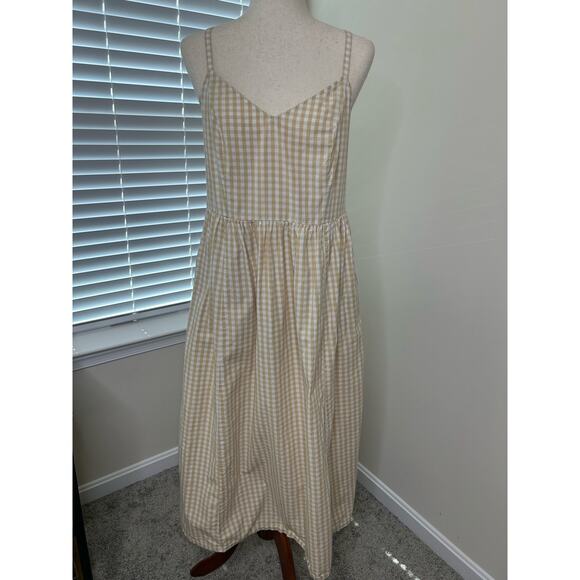 Old Navy Size Medium Dress Gingham 100% Cotton - Picture 1 of 6